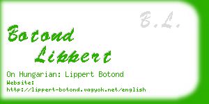 botond lippert business card